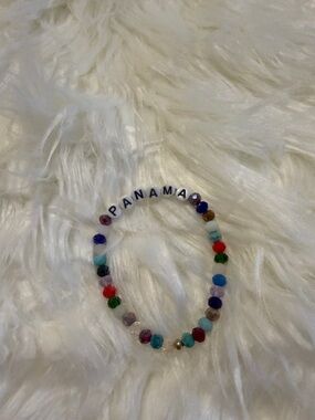 Panama Letter Beaded Bracelet - Multicolor